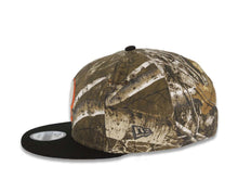 Load image into Gallery viewer, San Diego Padres New Era MLB 9FIFTY 950 Snapback Cap Hat Real Tree Edge Camo Crown Black Visor Glow White Orange Logo 50th Anniversary Side Patch