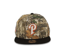 Load image into Gallery viewer, (Youth) San Diego Padres New Era MLB 9FIFTY 950 Kid Snapback Cap Hat Real Tree Edge Crown Black Visor Glow White/Orange Logo 50th Anniversary Side