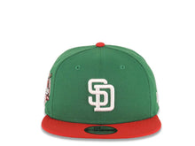 Load image into Gallery viewer, San Diego Padres New Era MLB 9FIFTY 950 Snapback Cap Hat Green Crown Red Visor White Logo 40th Anniversary Side Patch Gray UV
