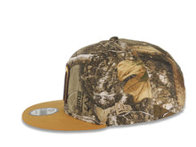 Load image into Gallery viewer, Mexico New Era WBC World Baseball Classic 9FIFTY 950 Snapback Cap Hat Real Tree Edge Camo Crown Tan Visor Yellow/Dark Brown/Cream Logo Gray UV