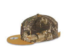 Load image into Gallery viewer, (Youth) Mexico New Era WBC 9FIFTY 950 Kid Snapback Cap Hat Real Tree Edge Camo Crown Tan Visor Team Color Logo Mexico Flag Side Patch