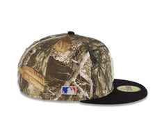 Load image into Gallery viewer, Los Angeles Dodgers New Era MLB 59FIFTY 5950 Fitted Cap Hat Real Tree Edge Camo Crown Black Visor Glow White Logo Batterman Batty Side Patch Gray UV