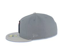 Load image into Gallery viewer, Mexico New Era 59FIFTY 5950 Fitted Cap Hat Gray Crown/Visor Red/Black/White Logo Mexico Flag Side Patch Red UV
