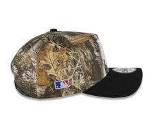 Load image into Gallery viewer, (Glow In The Dark) Los Angeles Dodgers New Era MLB 9FORTY 940 Adjustable A-Frame Cap Hat Real Tree Edge Camo Crown Black Visor White Logo Side Batty