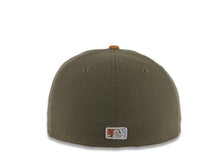 Load image into Gallery viewer, San Diego Padres New Era MLB 59FIFTY 5950 Fitted Cap Hat Olive Crown Brown Visor Cream/Metallic Brown/Green Gradient Logo El Paso Chihuahua Side Patch