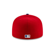Load image into Gallery viewer, Texas Rangers New Era 59FIFTY 5950 Fitted ALT3 Map Cap Hat Red Crown Royal Blue Visor Team Color State Logo