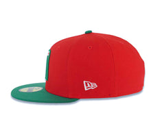 Load image into Gallery viewer, Mexico New Era WBC World Baseball Classic 59FIFTY 5950 Fitted Cap Hat Red Crown Green Visor White/Green/Red Logo Mexico Flag Side Patch Gray UV