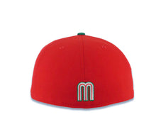 Load image into Gallery viewer, Mexico New Era WBC World Baseball Classic 59FIFTY 5950 Fitted Cap Hat Red Crown Green Visor White/Green/Red Logo Mexico Flag Side Patch Gray UV