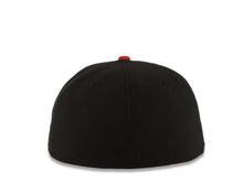 Load image into Gallery viewer, San Diego Padres New Era MLB 59FIFTY 5950 Fitted Cap Hat Black Crown Light Royal Blue Visor Metallic Gold/Glow White Logo Batterman Batty Side Patch Gray UV