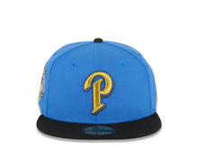 Load image into Gallery viewer, San Diego Padres New Era MLB 59FIFTY 5950 Fitted Cap Hat Royal Blue Crown Black Visor Metallic Gold/Black P Logo 40th Anniversary Side Patch Gray UV
