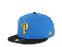 Load image into Gallery viewer, San Diego Padres New Era MLB 59FIFTY 5950 Fitted Cap Hat Royal Blue Crown Black Visor Metallic Gold/Black P Logo 40th Anniversary Side Patch Gray UV