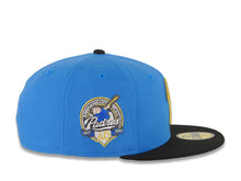 Load image into Gallery viewer, San Diego Padres New Era MLB 59FIFTY 5950 Fitted Cap Hat Royal Blue Crown Black Visor Metallic Gold/Black P Logo 40th Anniversary Side Patch Gray UV