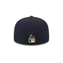 Load image into Gallery viewer, Chicago White Sox New Era MLB 59FIFTY 5950 Fitted Life Style Sprouted Cap Hat Navy Blue Crown Olive Visor Red/White Logo 95th Anniversary Side Patch