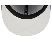 Load image into Gallery viewer, Los Angeles Dodgers New Era MLB 59FIFTY 5950 Fitted Wildlife Cap Hat Gray Crown Dark Sky Blue Visor Dark Blue Logo Shark Side Patch