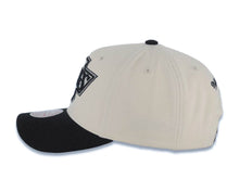Load image into Gallery viewer, Los Angeles Kings Mitchell & Ness NHL Adjustable Snapback Cap Hat Cream Crown Black Visor Black/Silver Logo