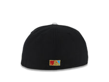 Load image into Gallery viewer, San Diego Padres New Era MLB 59FIFTY 5950 Fitted Cap Hat Black Crown Vegas Gold Visor White/Blue/Metallic Gold Friar Logo 25th Anniversary Side Patch