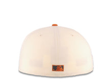 Load image into Gallery viewer, San Diego Padres New Era MLB 59FIFTY 5950 Fitted Cap Hat Cream Crown Black Visor Metallic Brown/Gold Cooperstown Logo 1984 World Series Side Patch