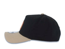 Load image into Gallery viewer, San Diego Padres New Era MLB 9FORTY 940 Adjustable Cap Hat Black Crown Wheat Visor Team Color Logo 25th Anniversary Side Patch