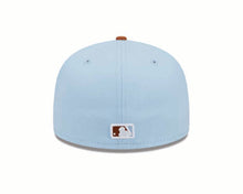 Load image into Gallery viewer, San Diego Padres New Era MLB 59FIFTY 5950 Fitted Cap Hat Sky Blue Crown Dark Orange Visor Dark Orange Logo (2-Tone Color Pack)