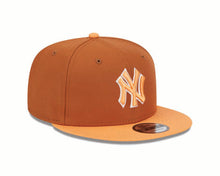 Load image into Gallery viewer, New York Yankees New Era MLB 9FIFTY 950 Snapback Cap Hat Dark Orange Crown Orange Visor Orange/White Logo (2-Tone Color Pack)