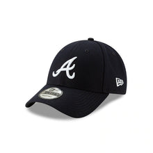 Load image into Gallery viewer, Atlanta Braves New Era MLB 9FORTY 940 Adjustable Cap Hat Navy Crown/Visor White Logo