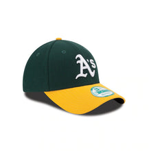 Load image into Gallery viewer, Oakland Athletics New Era MLB 9FORTY 940 Adjustable Cap Hat Dark Green Crown Yellow Visor White Logo