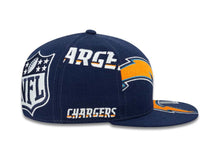 Load image into Gallery viewer, San Diego Chargers Reebok NFL Fitted Hat Navy Crown/Visor Team Color Superlogo Big Large Logo