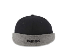 Load image into Gallery viewer, Oakland Raiders Reebok NFL Fitted Cap Hat Black Crown/Visor Team Color Logo With Ear Band