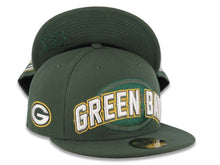Load image into Gallery viewer, Green Bay Packers New Era NFL 59FIFTY 5950 Fitted Cap Hat Green Crown/Visor Team Color Logo (2012 Draft)
