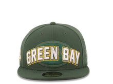 Load image into Gallery viewer, Green Bay Packers New Era NFL 59FIFTY 5950 Fitted Cap Hat Green Crown/Visor Team Color Logo (2012 Draft)