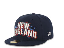 Load image into Gallery viewer, New England Patriots New Era NFL 59FIFTY 5950 Fitted Cap Hat Navy Crown/Visor Team Color Logo (2012 Draft)