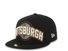 Load image into Gallery viewer, Pittsburgh Steelers New Era NFL 59FIFTY 5950 Fitted Cap Hat Black Crown/Visor Team Color Logo (2012 Draft)