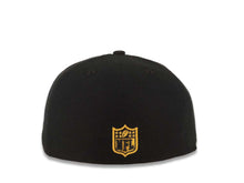 Load image into Gallery viewer, Pittsburgh Steelers New Era NFL 59FIFTY 5950 Fitted Cap Hat Black Crown/Visor Team Color Logo (2012 Draft)