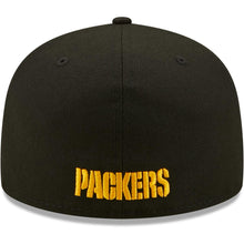 Load image into Gallery viewer, Green Bay Packers New Era NFL 59FIFTY 5950 Fitted Cap Hat Black Crown/Visor Team Color Logo