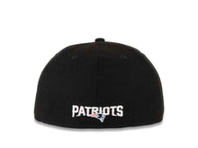 Load image into Gallery viewer, New England Patriots New Era NFL 59FIFTY 5950 Fitted Cap Hat Black Crown/Visor Team Color Logo