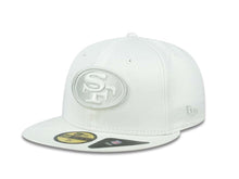 Load image into Gallery viewer, San Francisco 49ers New Era 59FIFTY 5950 Fitted Cap Hat White Crown/Visor White/Gray Logo