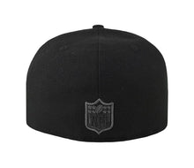 Load image into Gallery viewer, Dallas Cowboys New Era NFL 59FIFTY 5950 Fitted Basic Cap Hat Black Crown/Visor Black/Dark Gray Logo