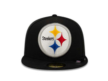 Load image into Gallery viewer, Pittsburgh Steelers New Era NFL 59FIFTY 5950 Fitted Cap Hat Black Crown/Visor XL Team Color Logo