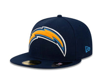 Load image into Gallery viewer, San Diego Chargers New Era NFL 59FIFTY 5950 Fitted Cap Hat Navy Crown/Visor XL Team Color Logo