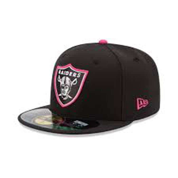 Oakland Raiders New Era NFL 59FIFTY 5950 Fitted Cap Hat Black