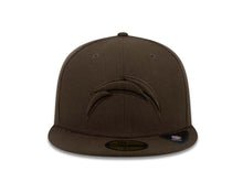 Load image into Gallery viewer, San Diego Chargers New Era 59FIFTY 5950 NFL Fitted Cap Hat Brown Crown/Visor Brown Logo