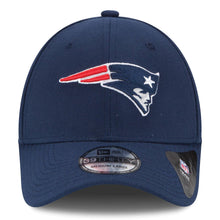 Load image into Gallery viewer, New England Patriots New Era NFL 39THIRTY 3930 Flexfit Cap Hat Navy Crown/Visor Team Color Logo