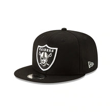 Load image into Gallery viewer, Las Vegas Raiders New Era NFL 9FIFTY 950 Snapback Cap Hat Black Crown/Visor Black/White Logo