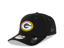 Load image into Gallery viewer, Green Bay Packers New Era NFL 39THIRTY 3930 Flexfit Cap Hat Black Crown/Visor Team Color Logo