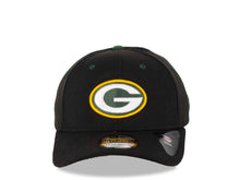 Load image into Gallery viewer, Green Bay Packers New Era NFL 39THIRTY 3930 Flexfit Cap Hat Black Crown/Visor Team Color Logo