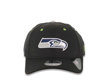 Load image into Gallery viewer, Seattle Seahawks New Era NFL 39THIRTY 3930 Flexfit Cap Hat Black Crown/Visor Team Color Logo