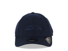 Load image into Gallery viewer, Seattle Seahawks New Era NFL 39THIRTY 3930 Flexfit Cap Hat Navy Crown/Visor Navy Logo