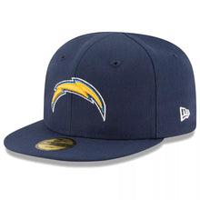 Load image into Gallery viewer, San Diego Chargers New Era NFL 59FIFTY 5950 Fitted Cap Hat Light Navy Blue Crown/Visor Glisten Yellow/Blue Logo