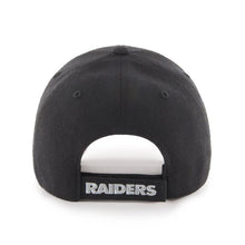 Load image into Gallery viewer, Oakland Raiders '47 MVP Adjustable Cap Hat Black Crown/Visor Team Color Logo