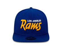 Load image into Gallery viewer, Los Angeles Rams New Era NFL 9FIFTY 950 Snapback Cap Hat Royal Blue Crown/Visor White/Gold Script Logo